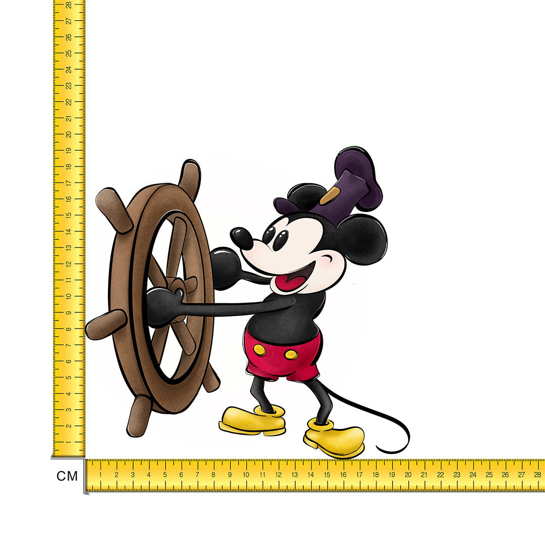 Steamboat Willie Captain Iron on Fabric Heat Transfer DTF-186