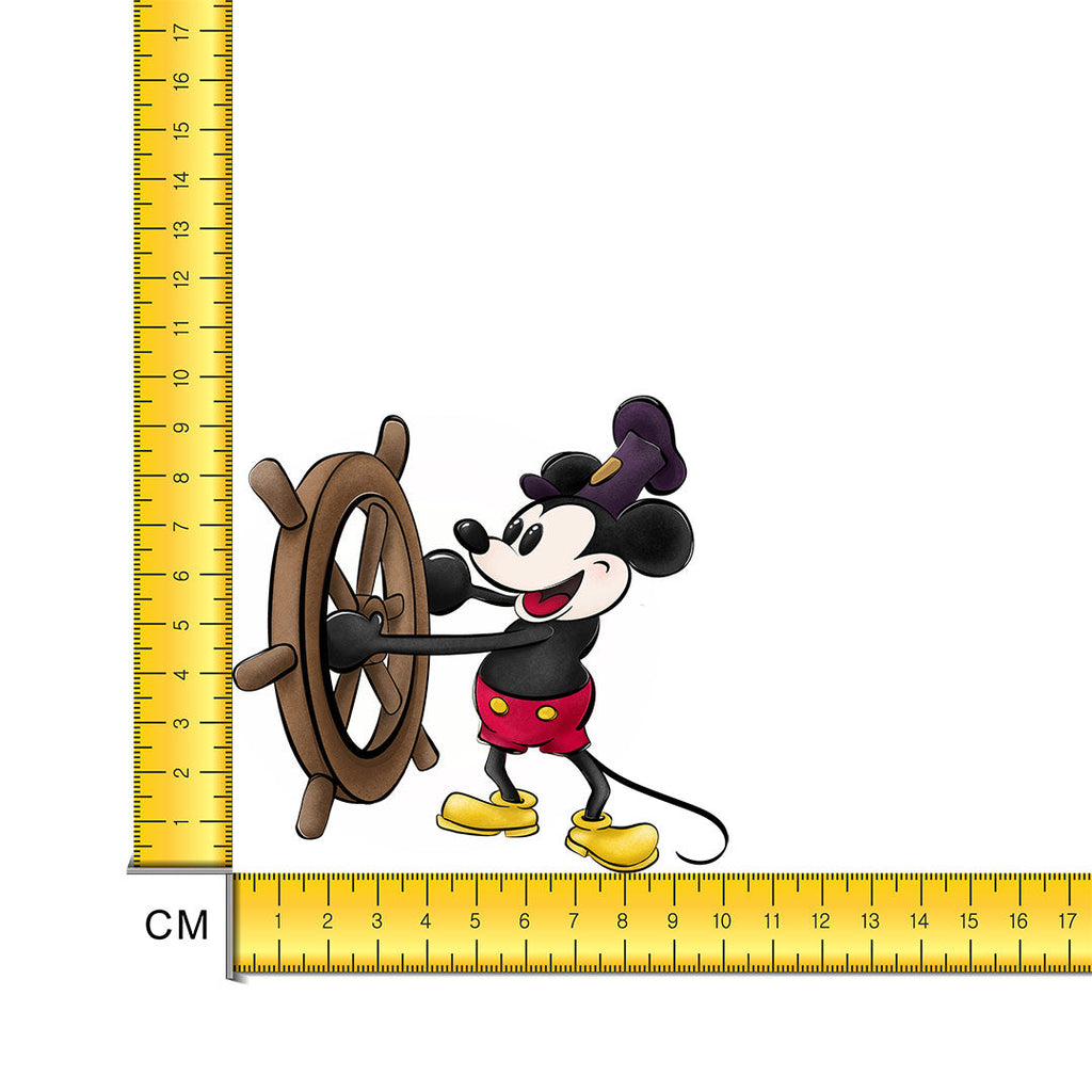 Steamboat Willie Captain Iron on Fabric Heat Transfer DTF-186