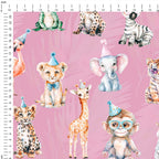 Safari Party Pink Fabric