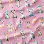 Safari Party Pink Fabric