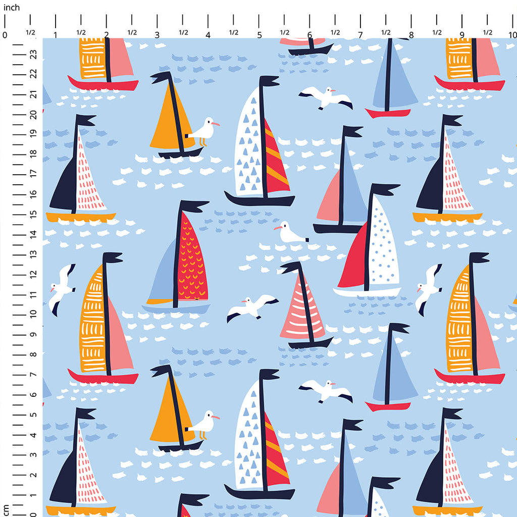 Sailing Boats Fabric