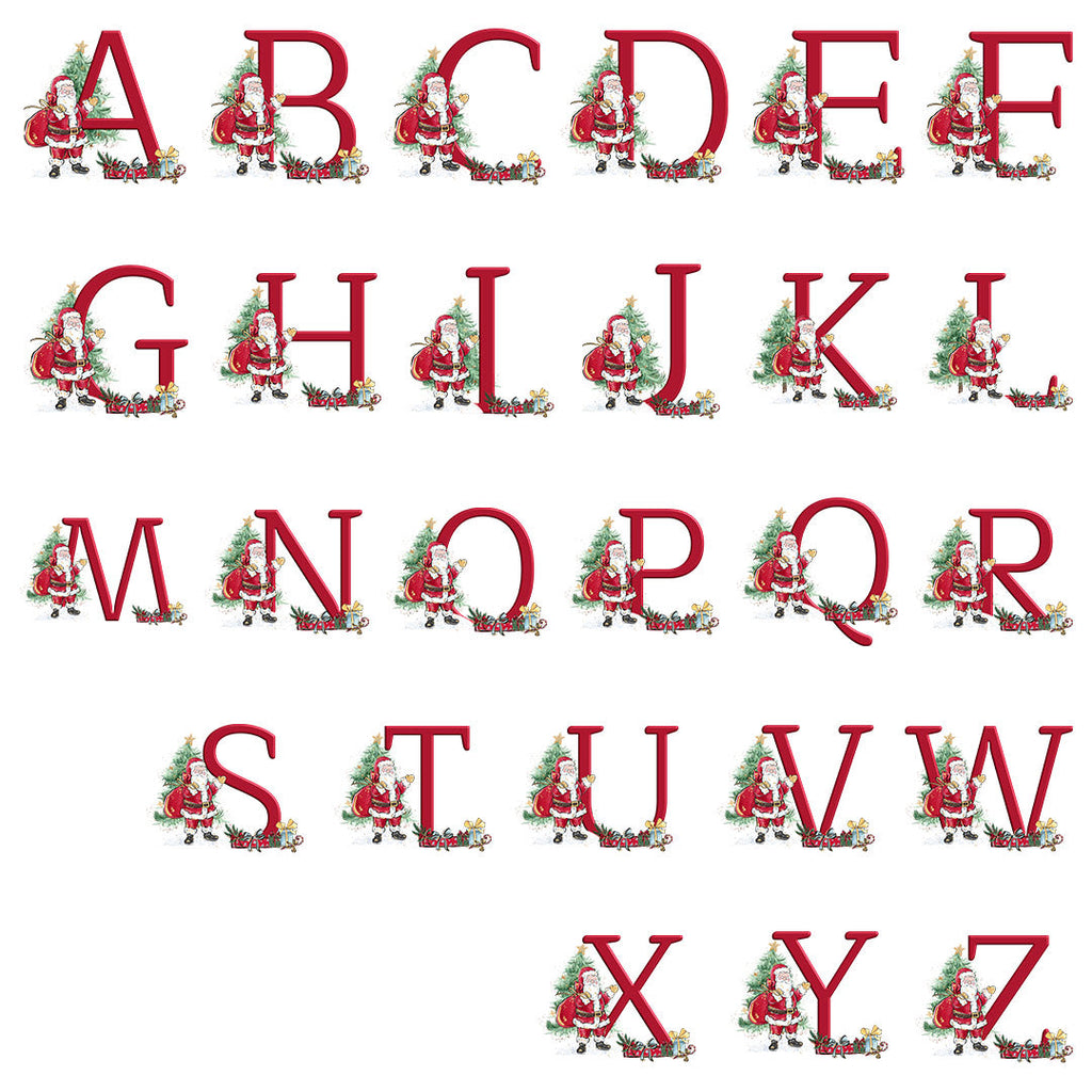 TOTE Santa Claus Letters Fabric Bag Panel