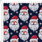 Santa Navy Fabric