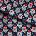 Santa Navy Fabric
