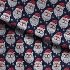 Santa Navy Fabric