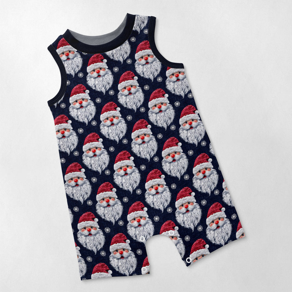 Santa Navy Fabric