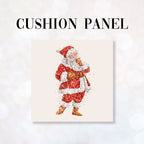 CUSHION Fabric Panel Santa Sparkle