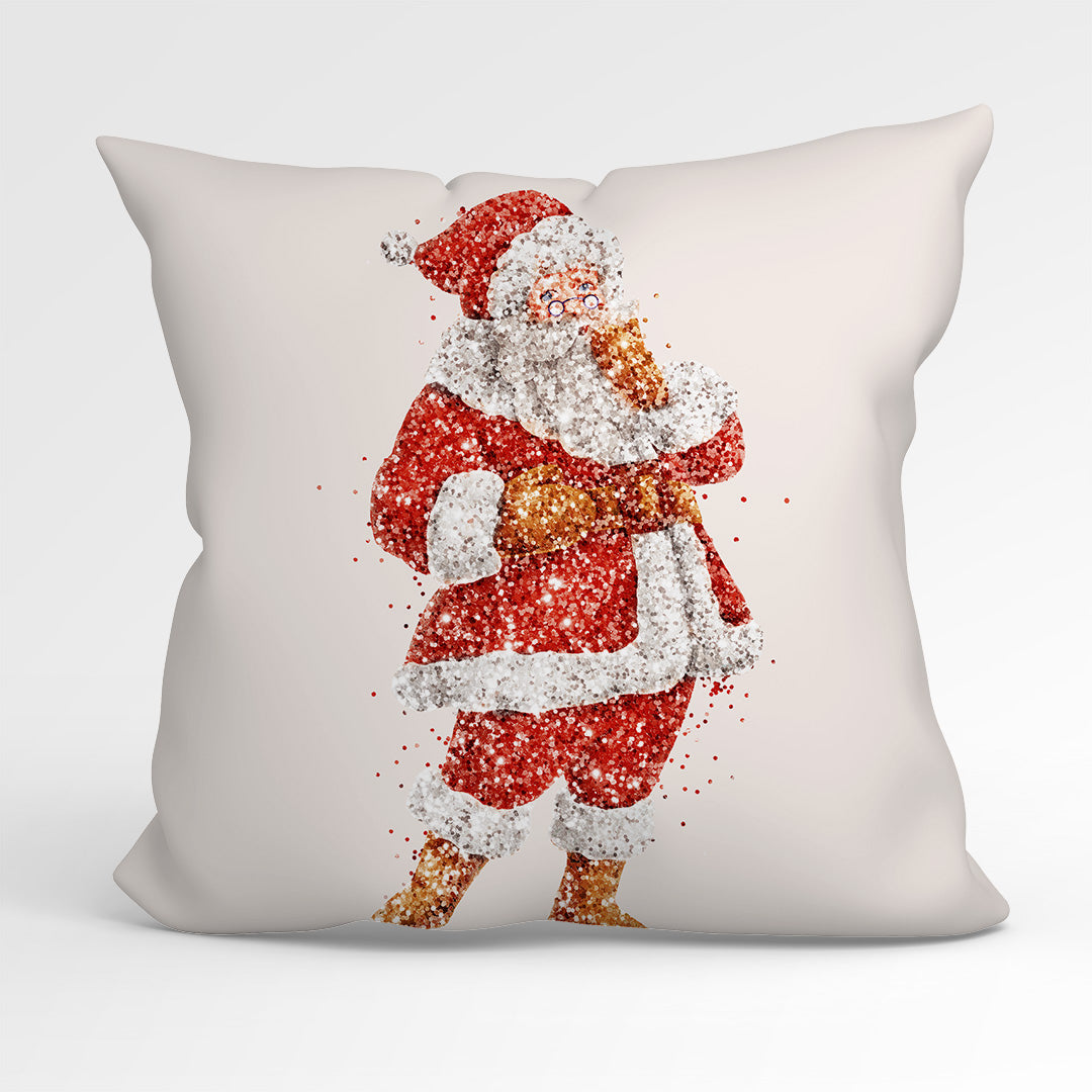 CUSHION Fabric Panel Santa Sparkle
