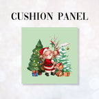 CUSHION Fabric Panel Santa and Friends