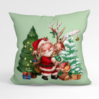 CUSHION Fabric Panel Santa and Friends