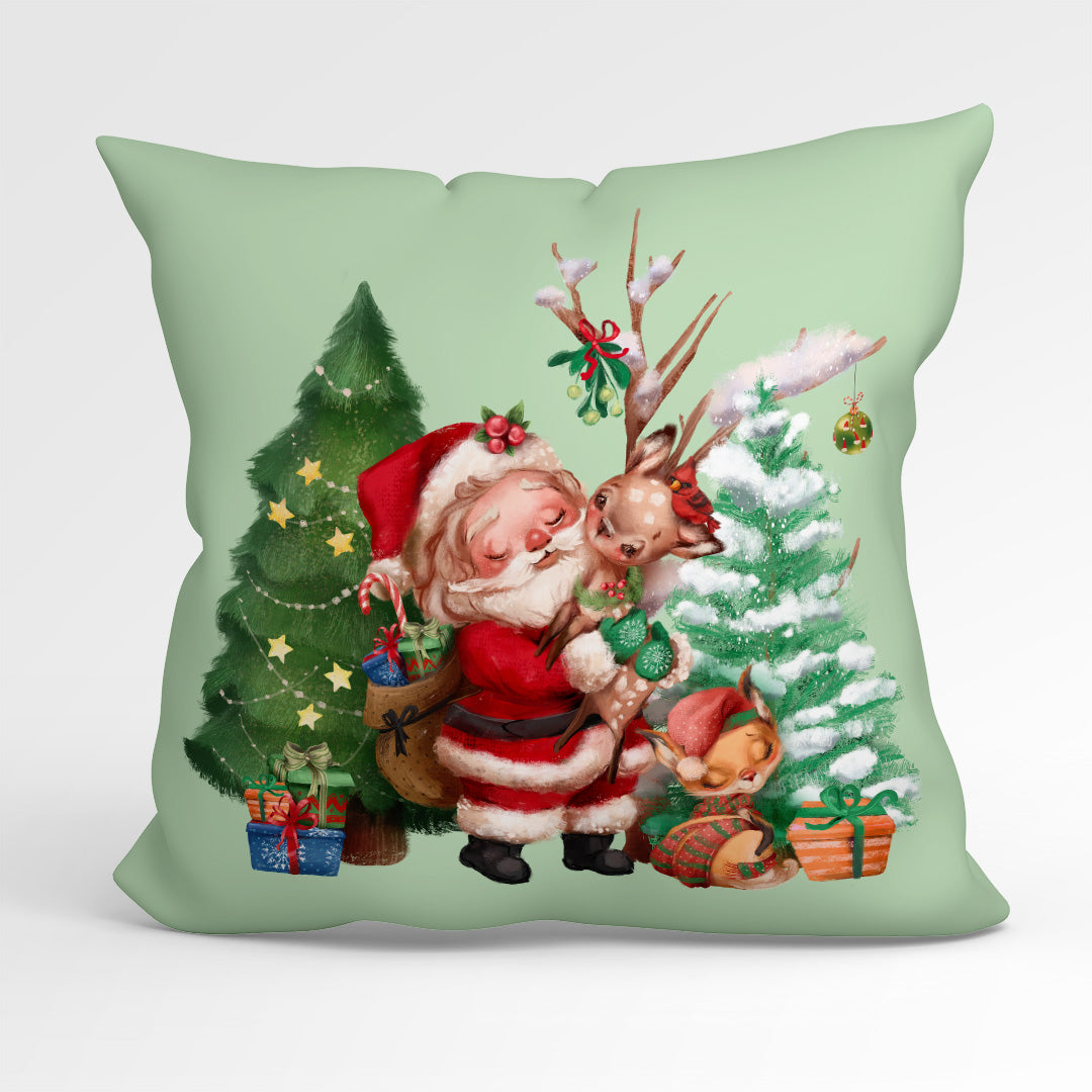 CUSHION Fabric Panel Santa and Friends