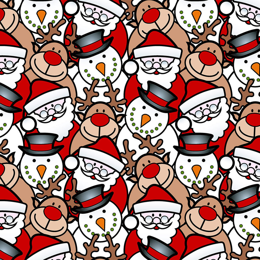 Santa's Crew Fabric