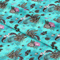 Satly Witches Blue Fabric