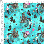 Satly Witches Blue Fabric