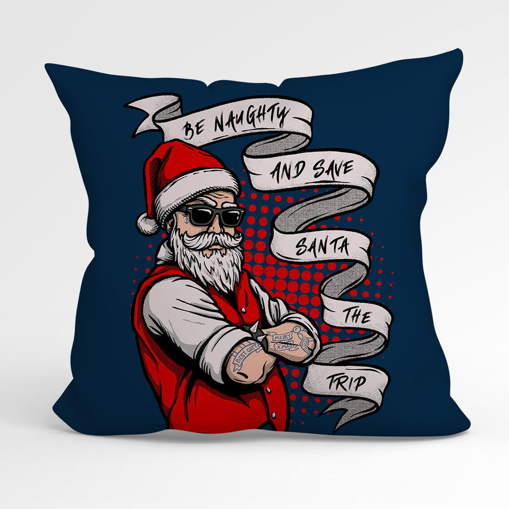 CUSHION Fabric Panel Save Santa The Trip