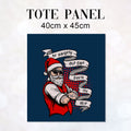 TOTE Save Santa The Trip Fabric Bag Panel