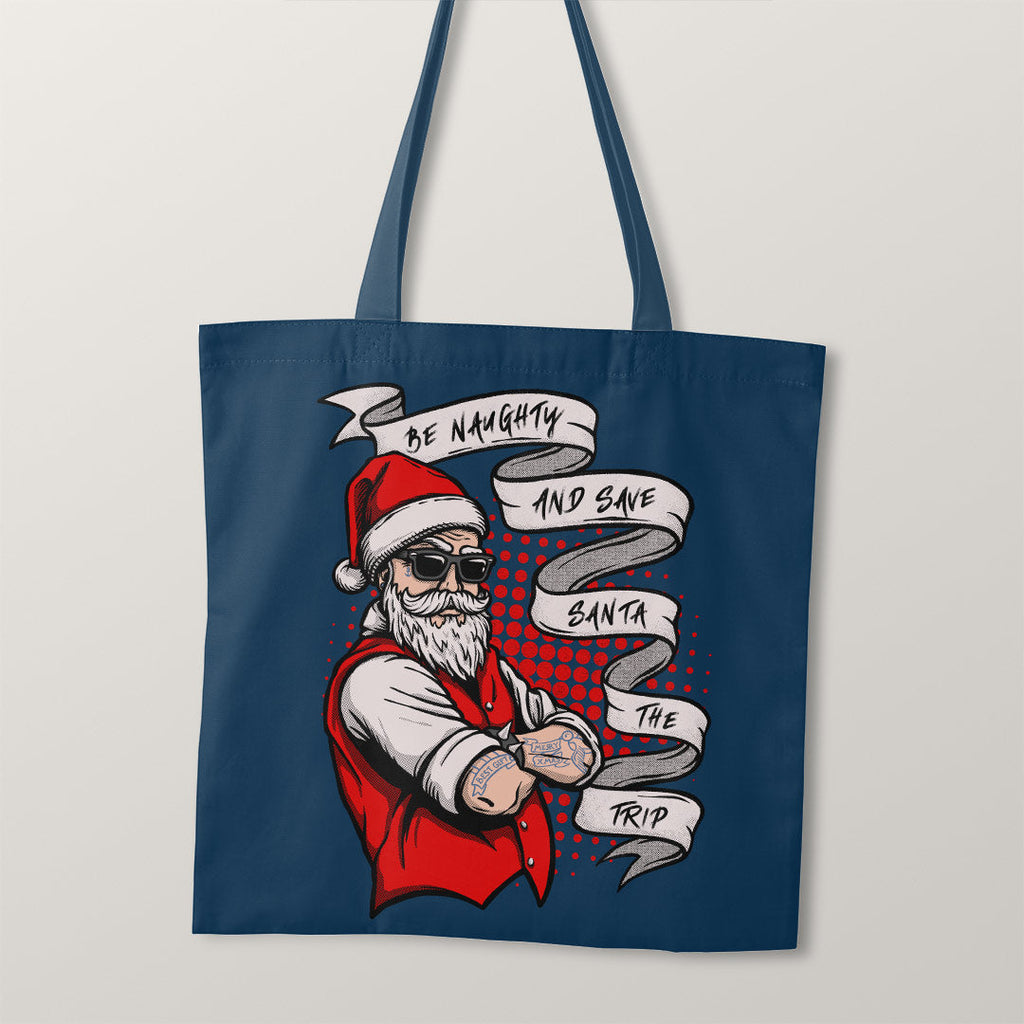 TOTE Save Santa The Trip Fabric Bag Panel