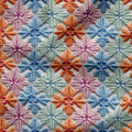 Scandi Snowflakes Crochet Fabric