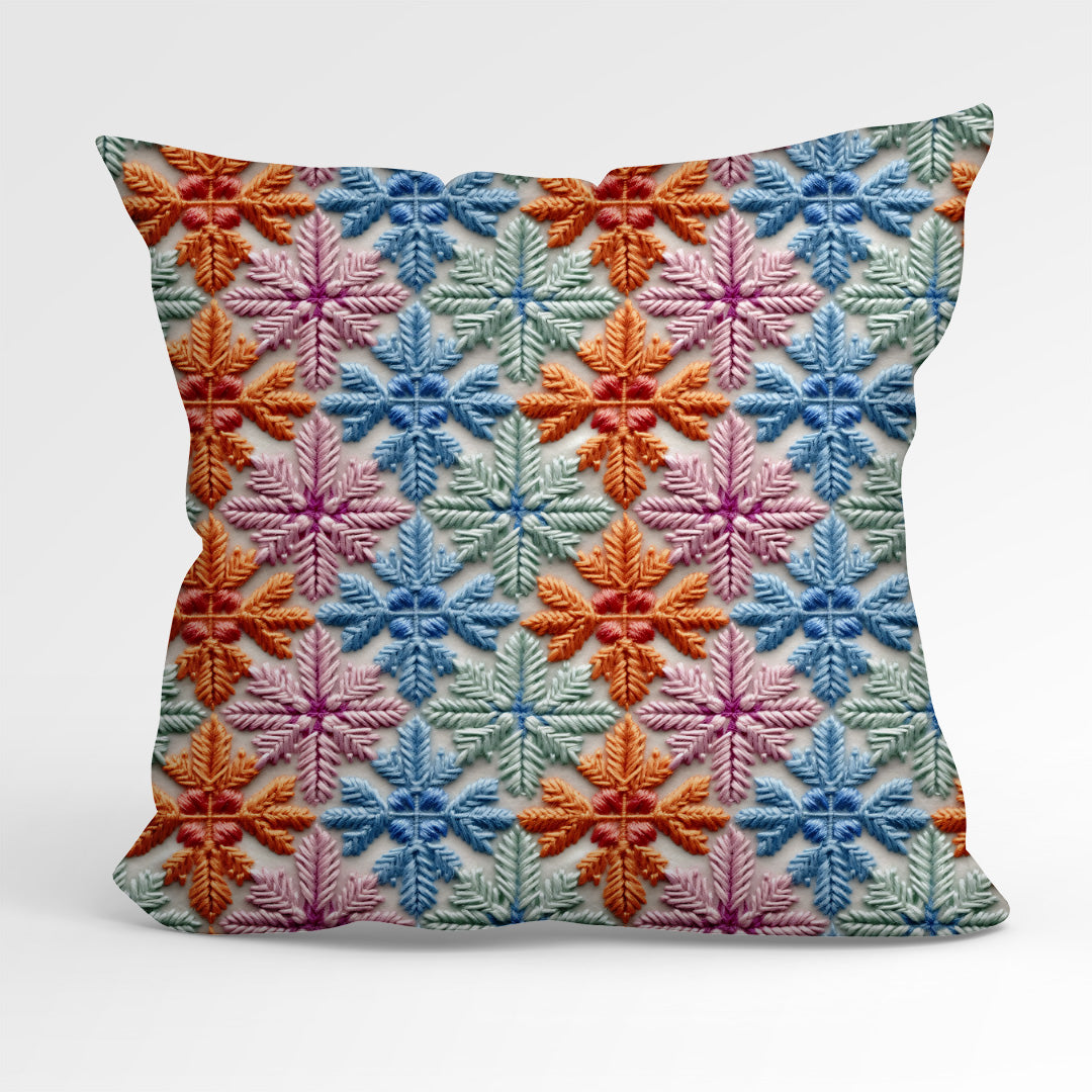 Scandi Snowflakes Crochet Fabric