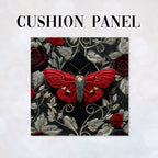 CUSHION Panel Scarlet Flutter Moth CP-192