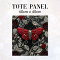 TOTE Fabric Bag Panel Scarlet Flutter Moth TP-265