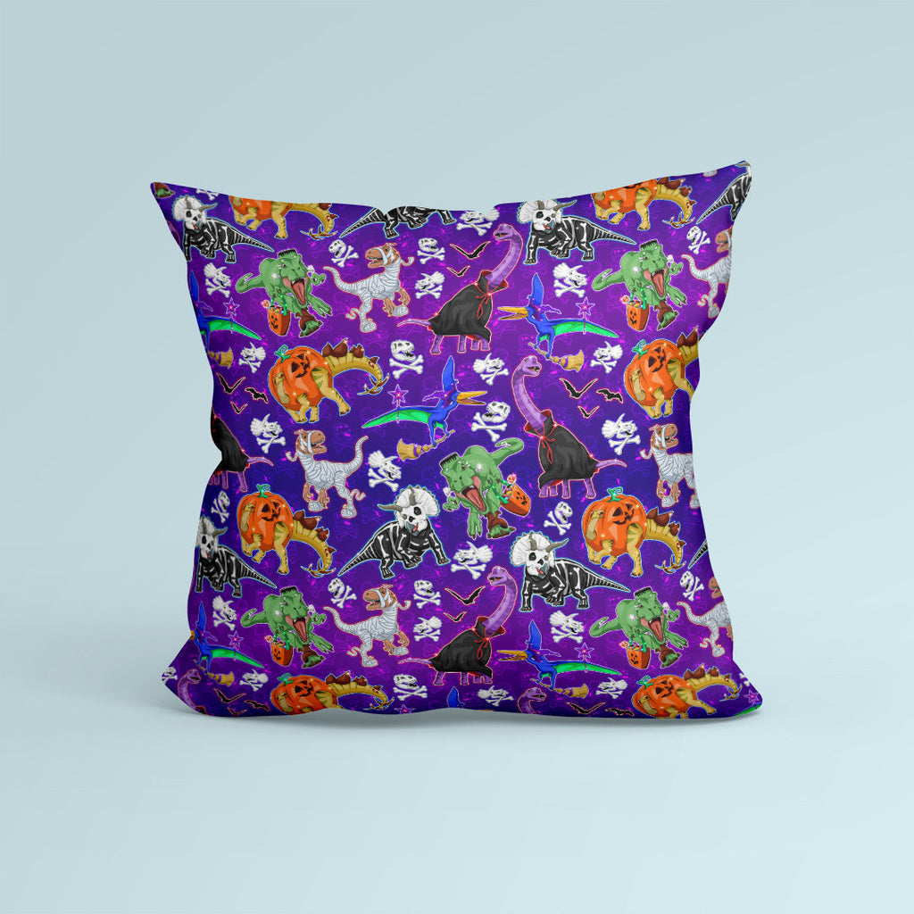 Scary Dinos Purple Fabric