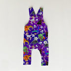 Scary Dinos Purple Fabric