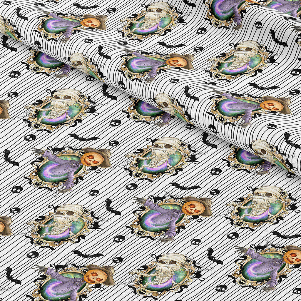 Scary Portraits Fabric