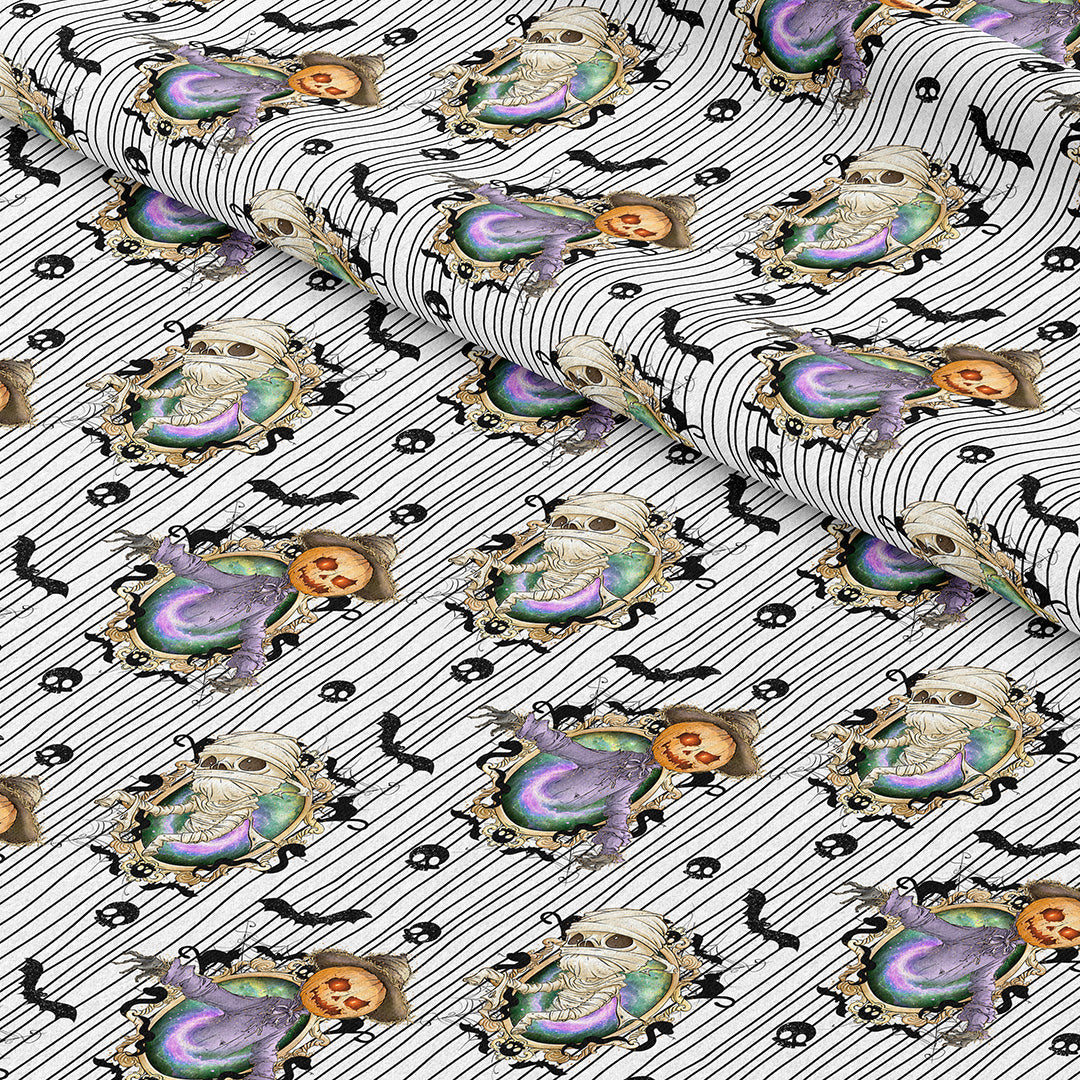 Scary Portraits Fabric