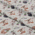 Scattered Scotland Grey Fabric