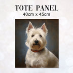 TOTE Scottish Terrier Dog Fabric Bag Panel