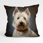 CUSHION Fabric Panel Scottish Terrier Dog