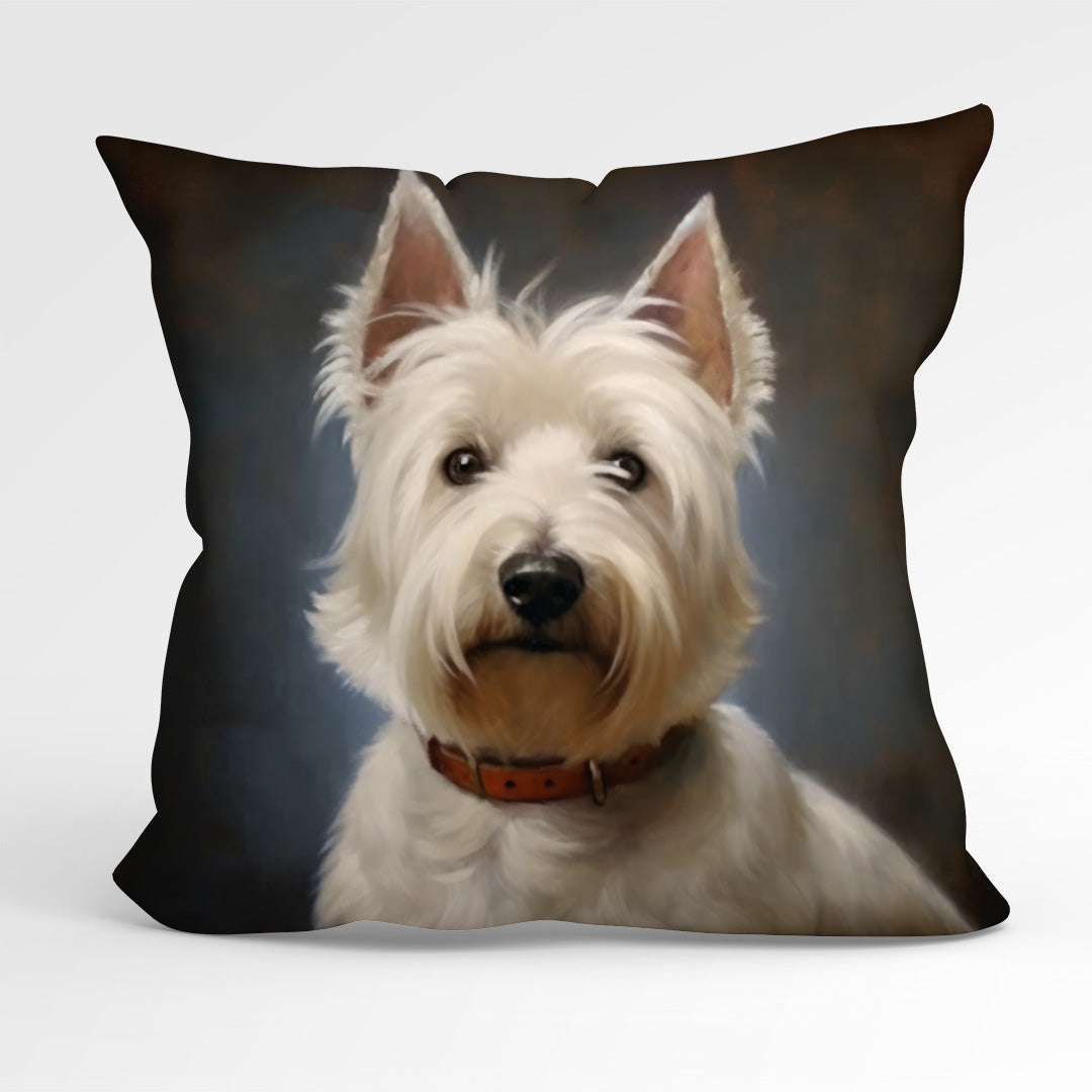 CUSHION Fabric Panel Scottish Terrier Dog