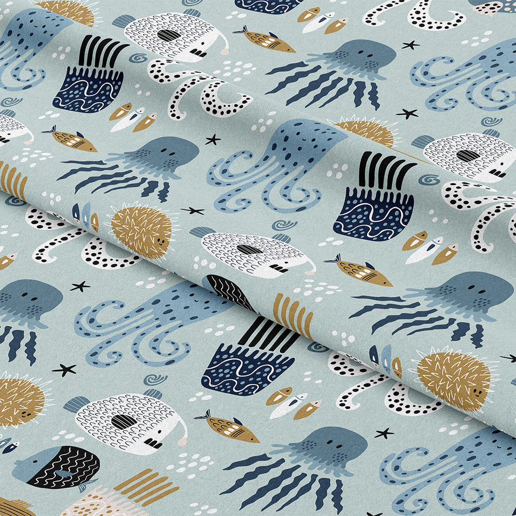 Sea Creatures Fabric