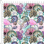 Mermaids Seashells Fabric