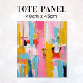 TOTE CO-ORD 1 Sewing Abstract Fabric Bag Panel