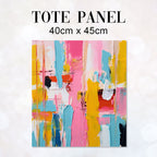 TOTE CO-ORD 1 Sewing Abstract Fabric Bag Panel