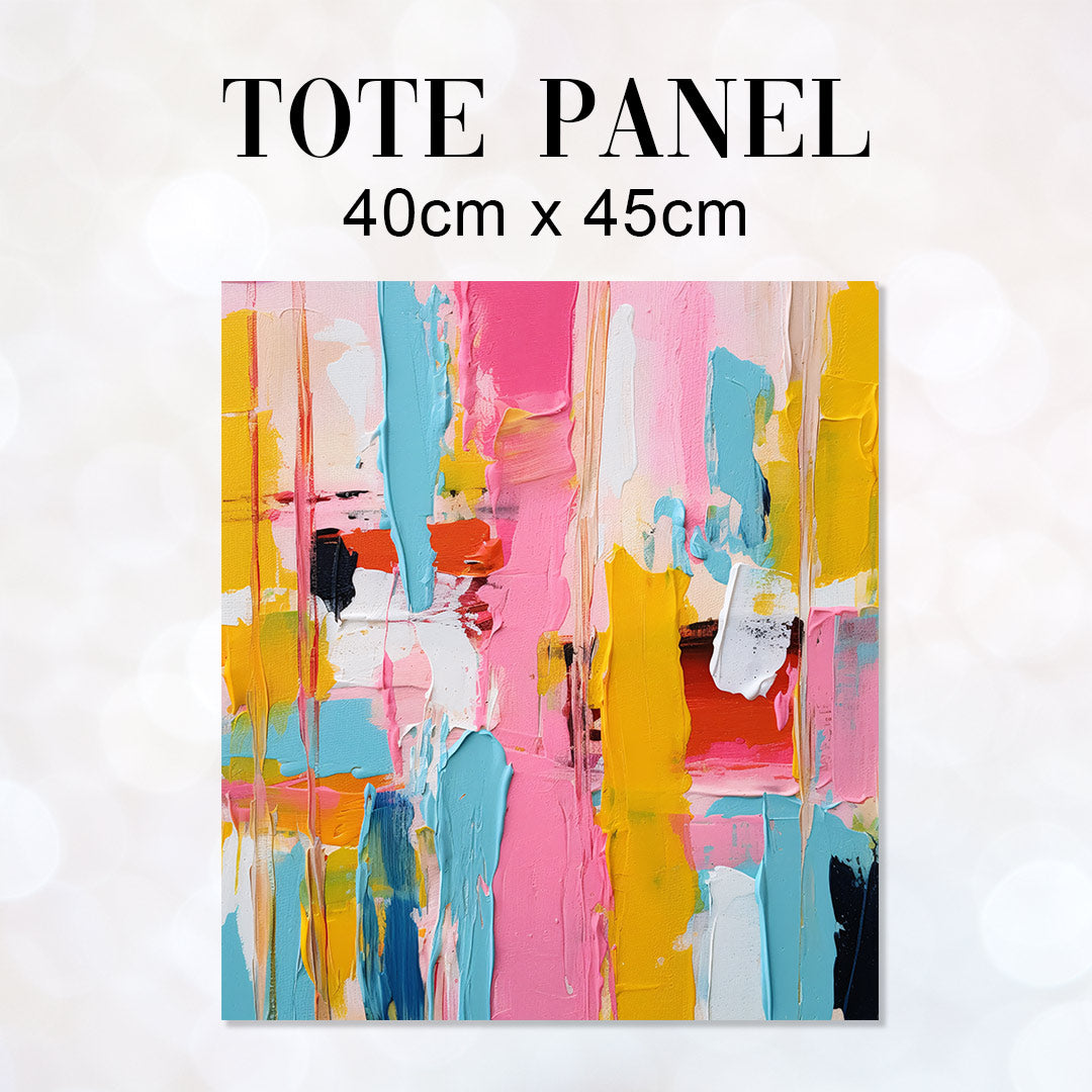 TOTE CO-ORD 1 Sewing Abstract Fabric Bag Panel