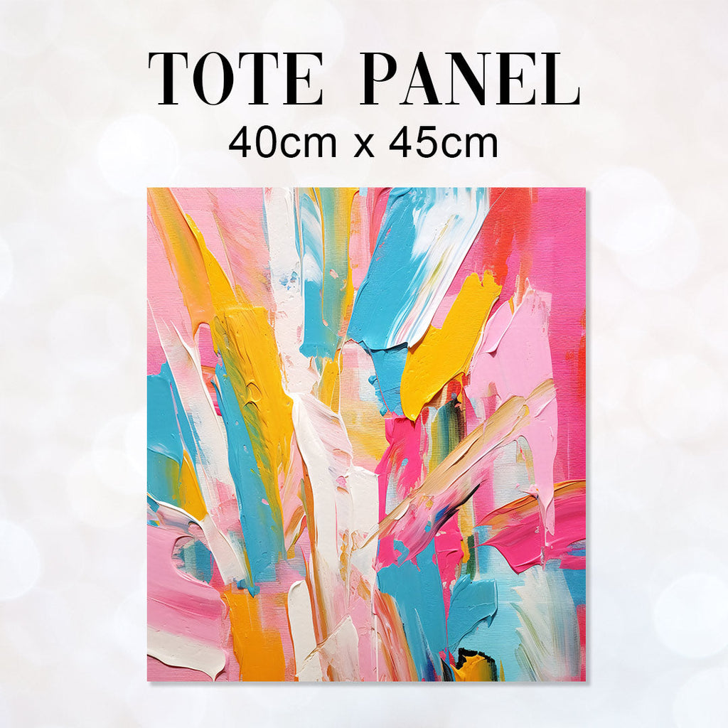 TOTE CO-ORD 2 Sewing Abstract Fabric Bag Panel