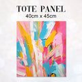 TOTE CO-ORD 2 Sewing Abstract Fabric Bag Panel