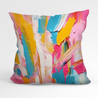 CUSHION CO-ORD Sewing Art Abstract 2 Fabric Panel