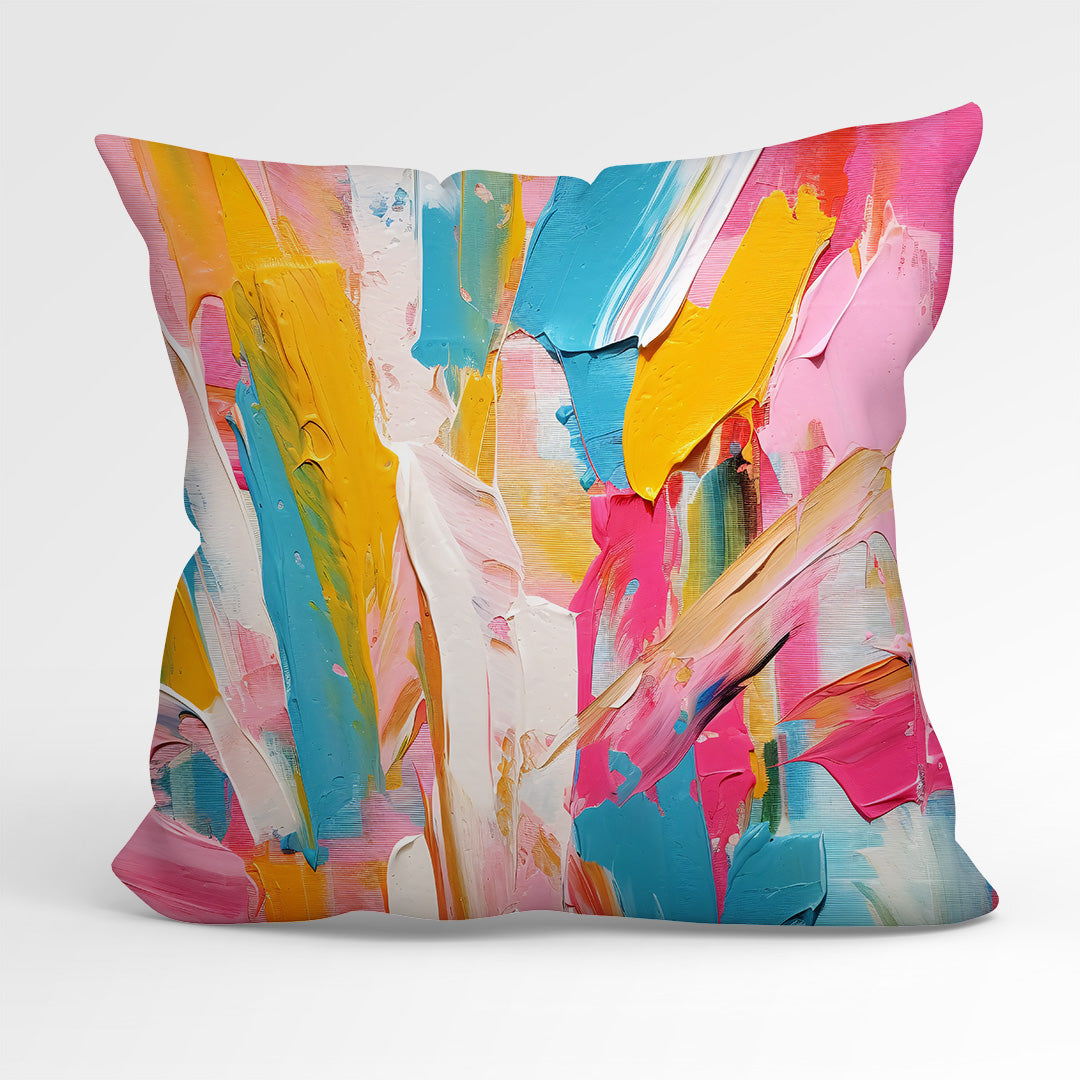 CUSHION CO-ORD Sewing Art Abstract 2 Fabric Panel