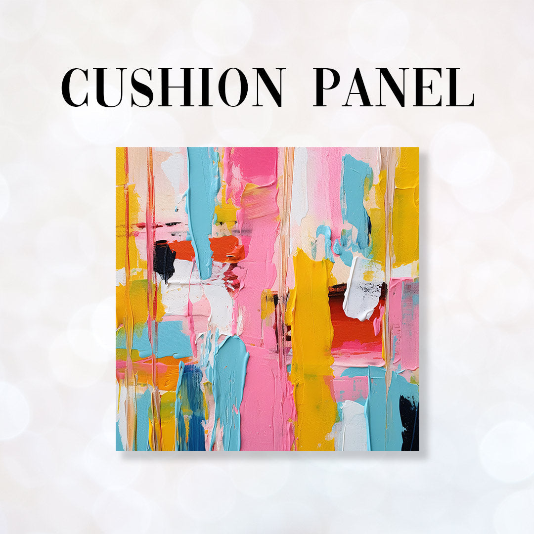 CUSHION CO-ORD Sewing Art Abstract 1 Fabric Panel