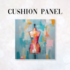 CUSHION Fabric Panel Sewing Art Dress Form