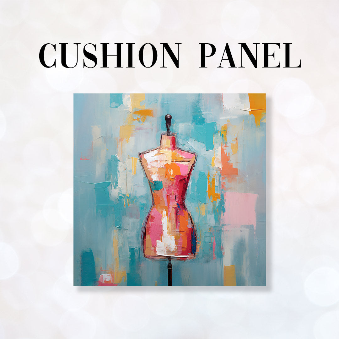 CUSHION Fabric Panel Sewing Art Dress Form