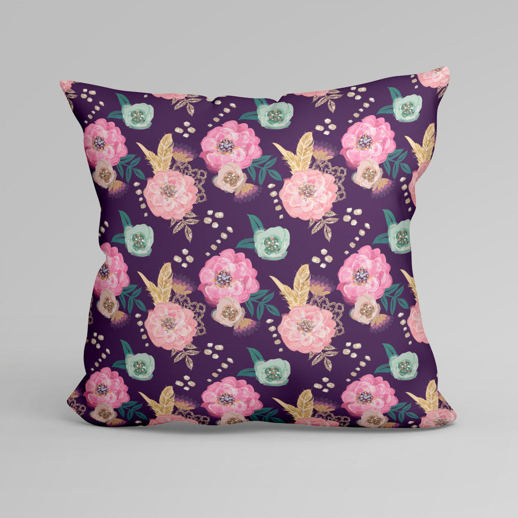 Sewing Couture Roses Purple Fabric