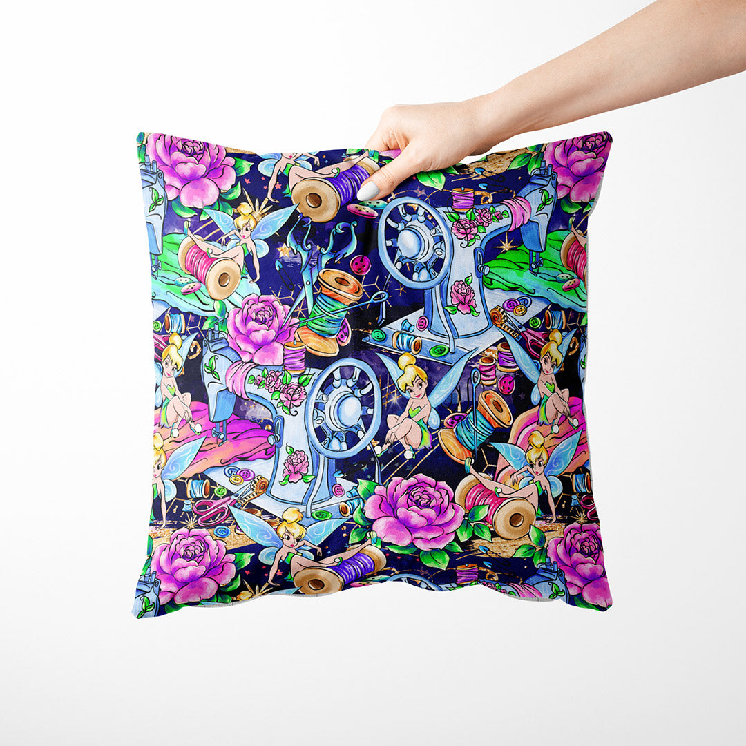 Sewing Fairy Navy Fabric