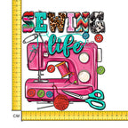 Sewing Life Iron on Fabric Heat Transfer DTF-182