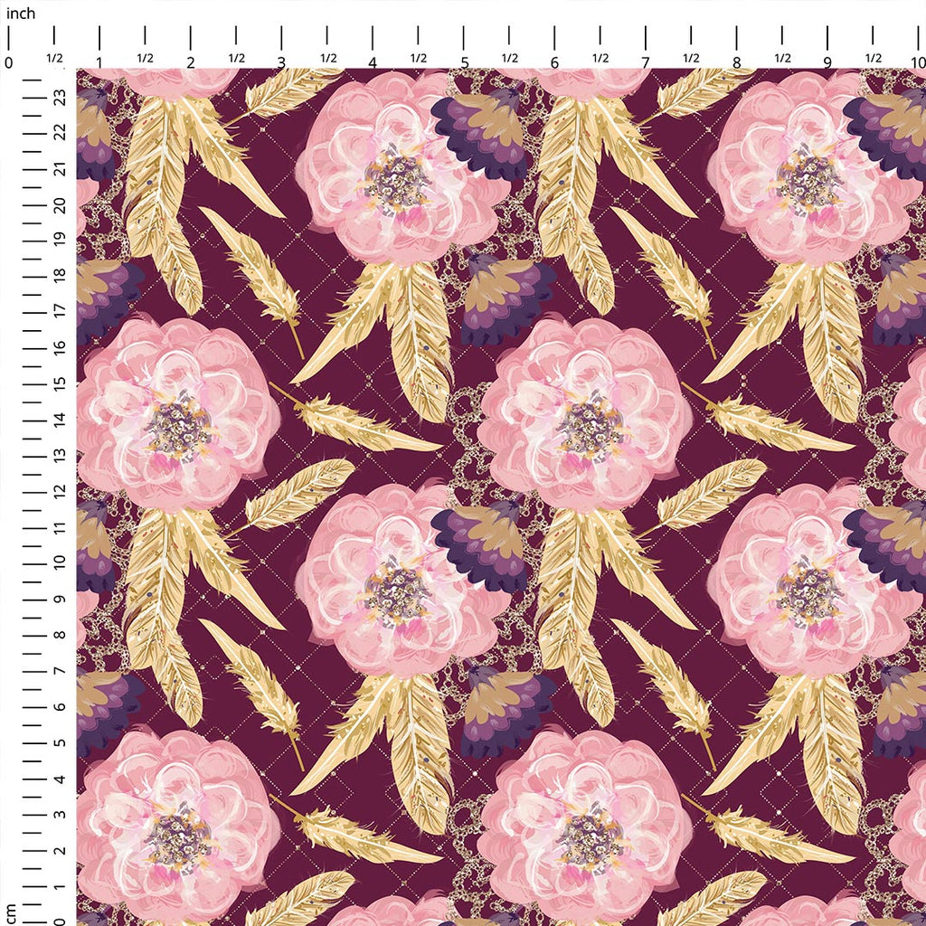 Sewing Couture Roses Mauve Fabric