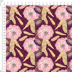 Sewing Couture Roses Mauve Fabric